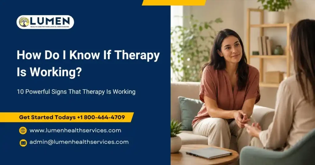 signs therapy is working