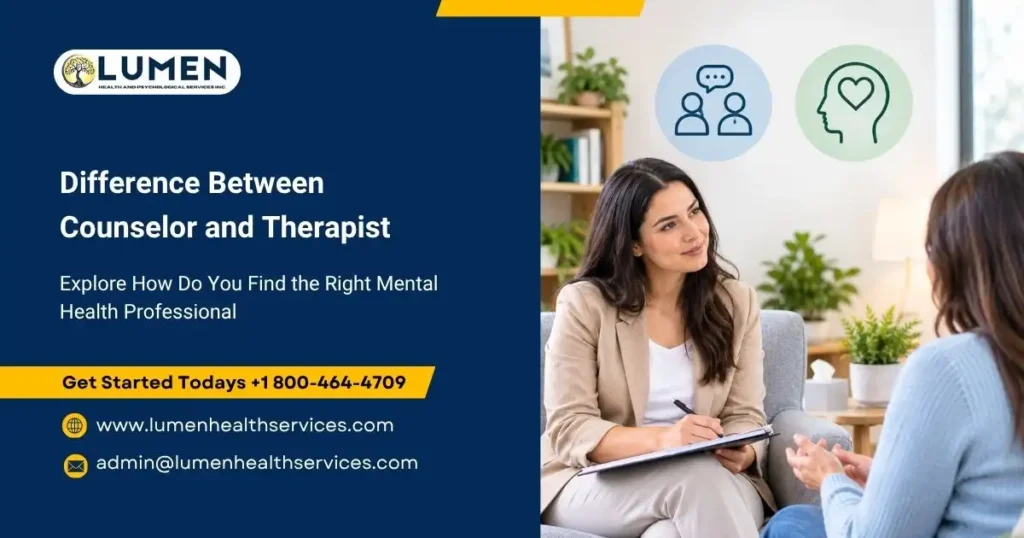 Difference Between Counselor and Therapist