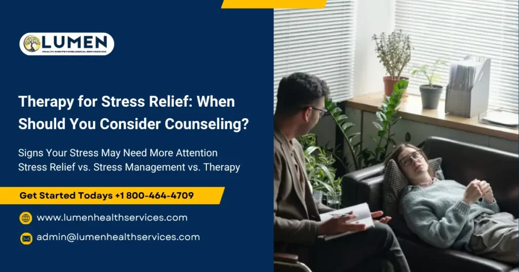 therapy for stress relief