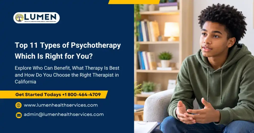 types of psychotherapy