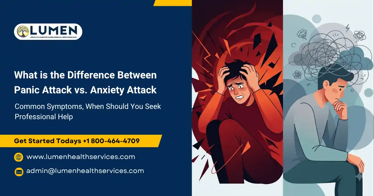 difference between a panic attack and an anxiety attack